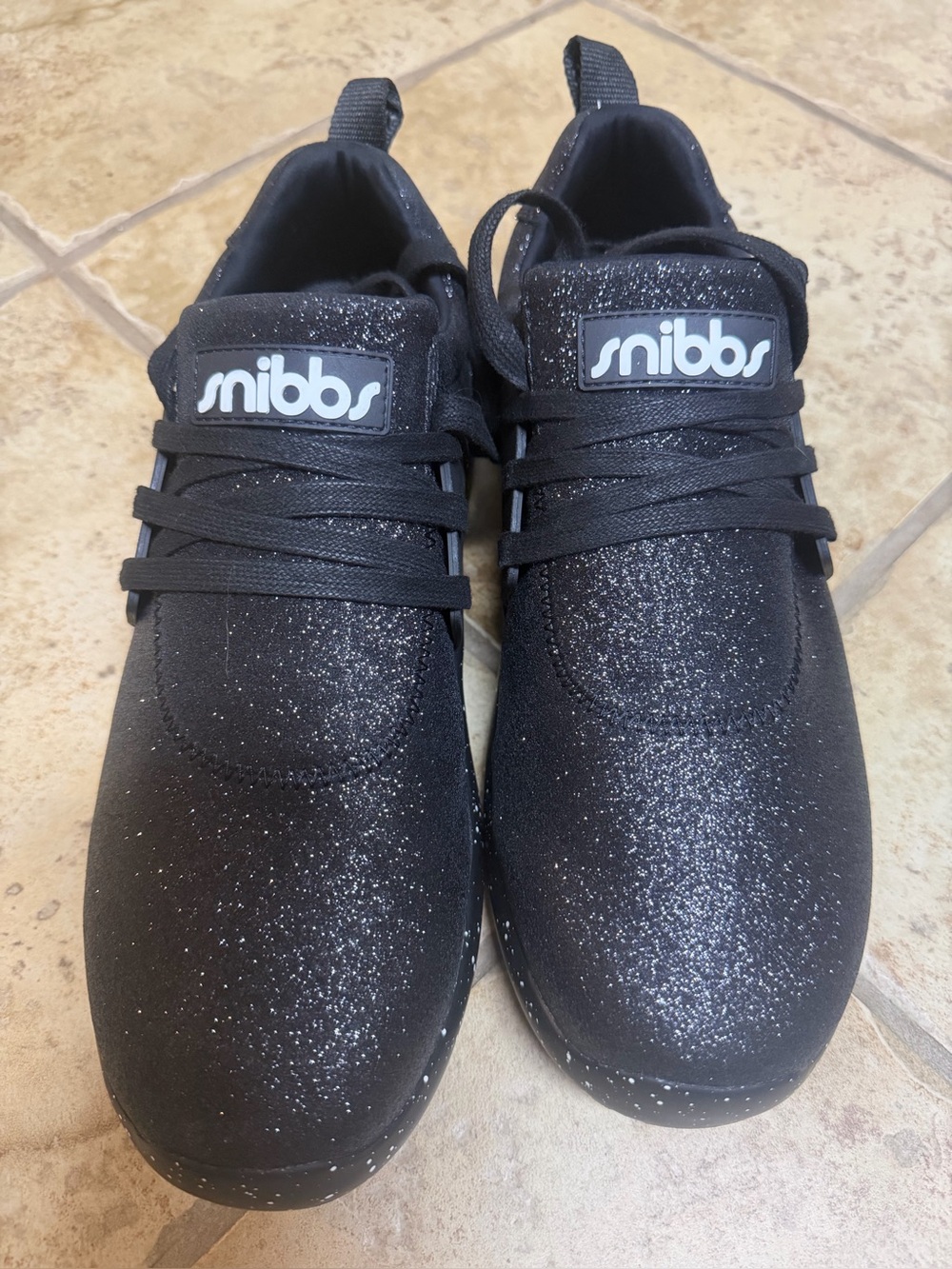 Snibbs Spacecloud 2.0 Raining Diamonds Black Sparkle Work Shoe M10 W11.5